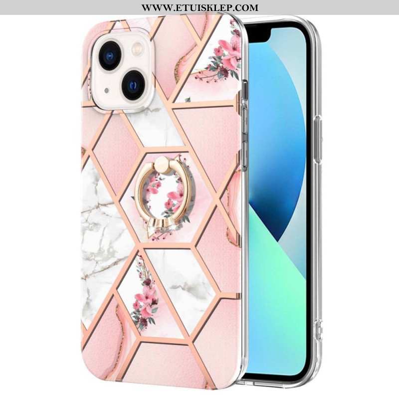 Etui do iPhone 15 Plus Uchwyt Na Pierścionek Z Kwiatami